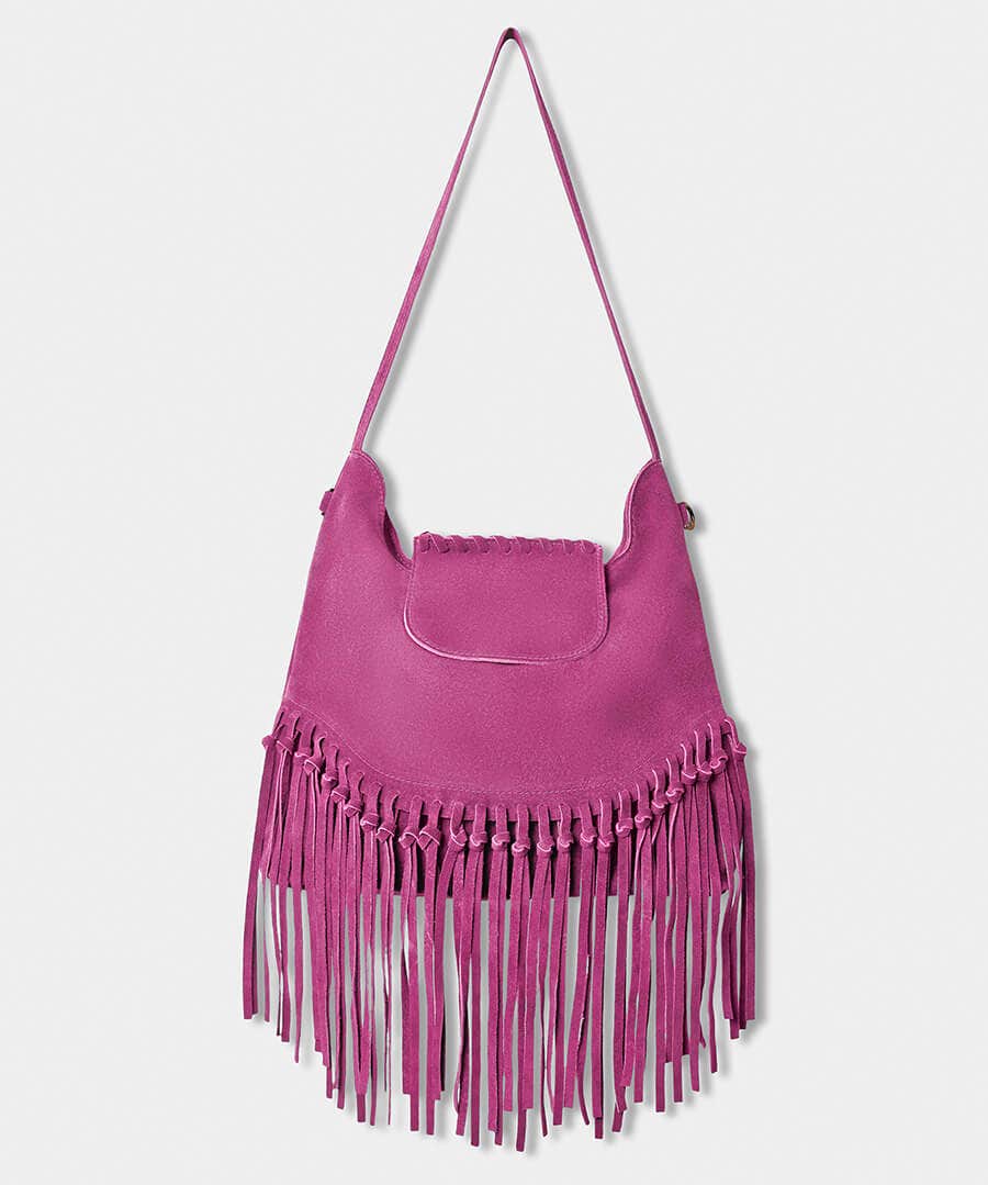 No Limits Suede Tassel Boho Bag