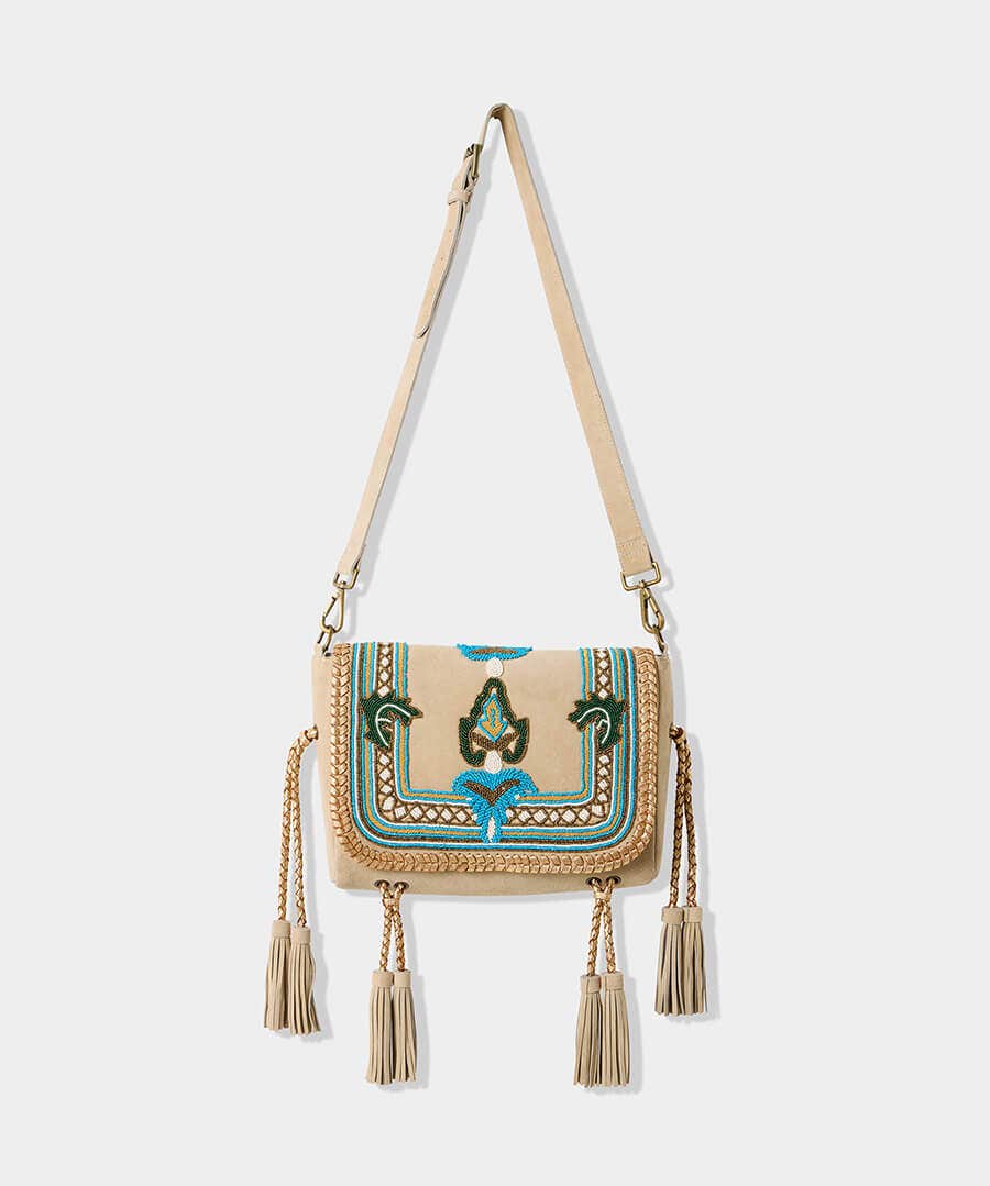 Bella Boho Suede Tassel Western Bag