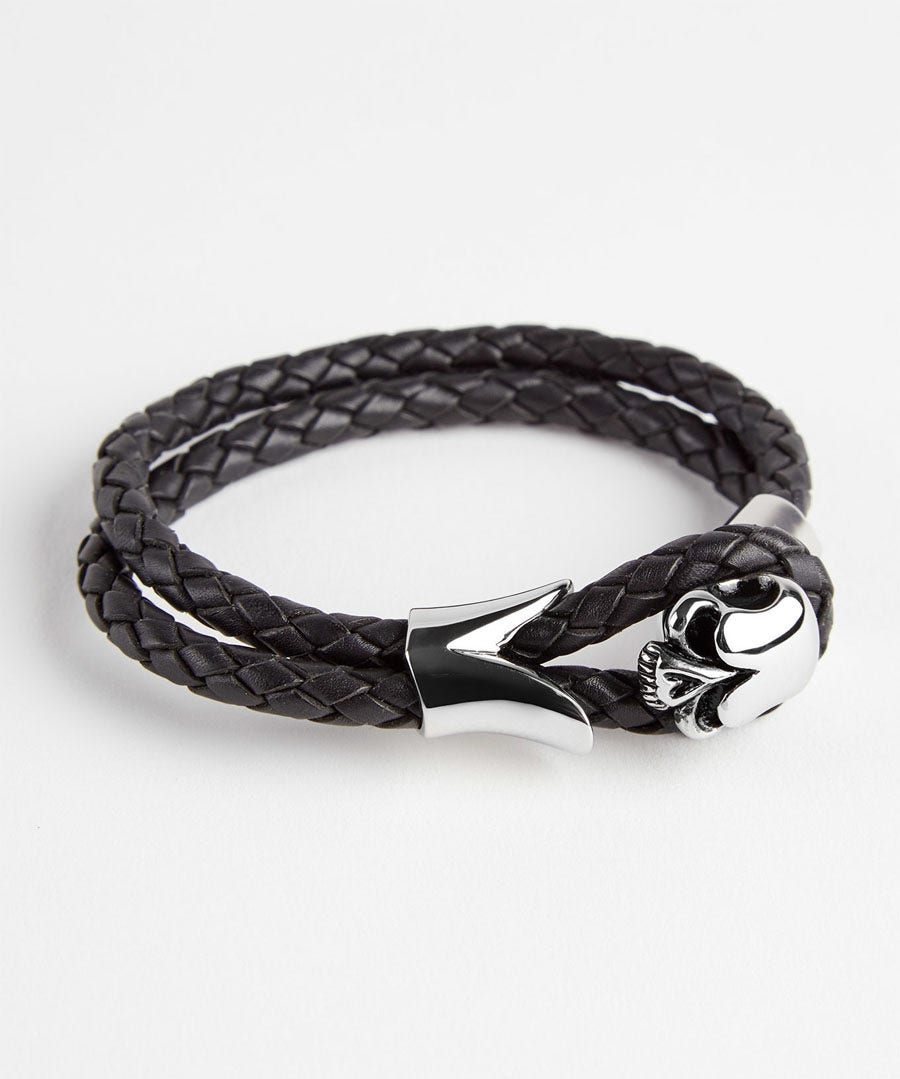 Ultimate Skull Leather Bracelet
