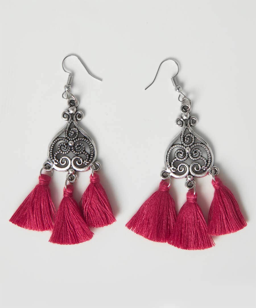 Temple Tree Tassel Earrings