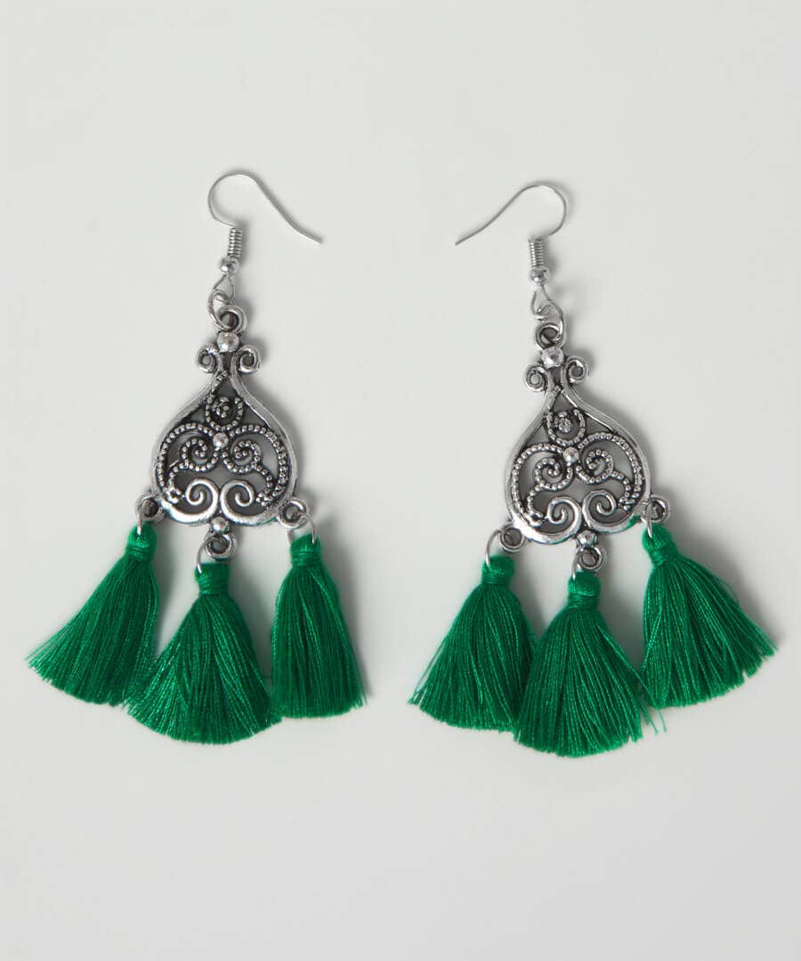 Temple Tree Tassel Earrings