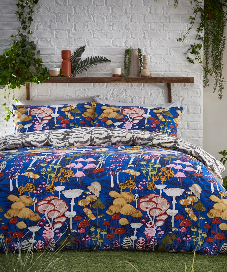 Amanita Abstract Mushroom Duvet Set