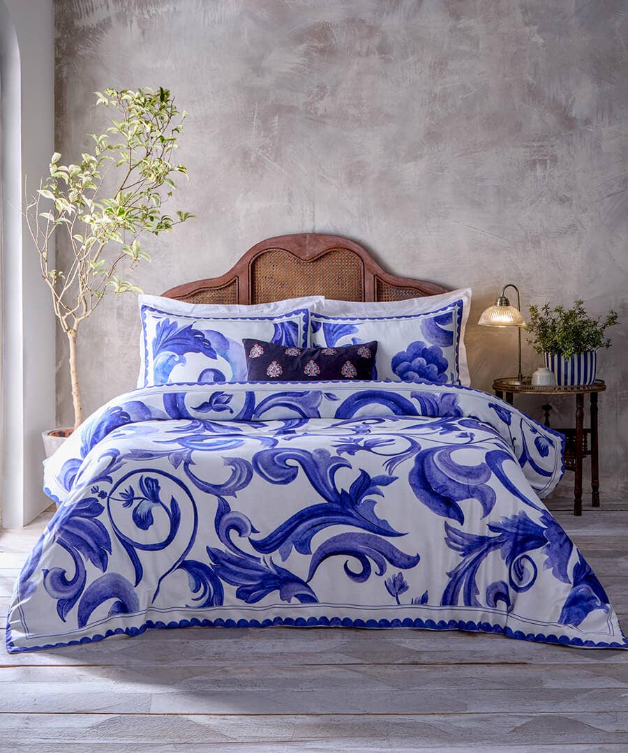 Azzurro Printed Duvet Cover Set