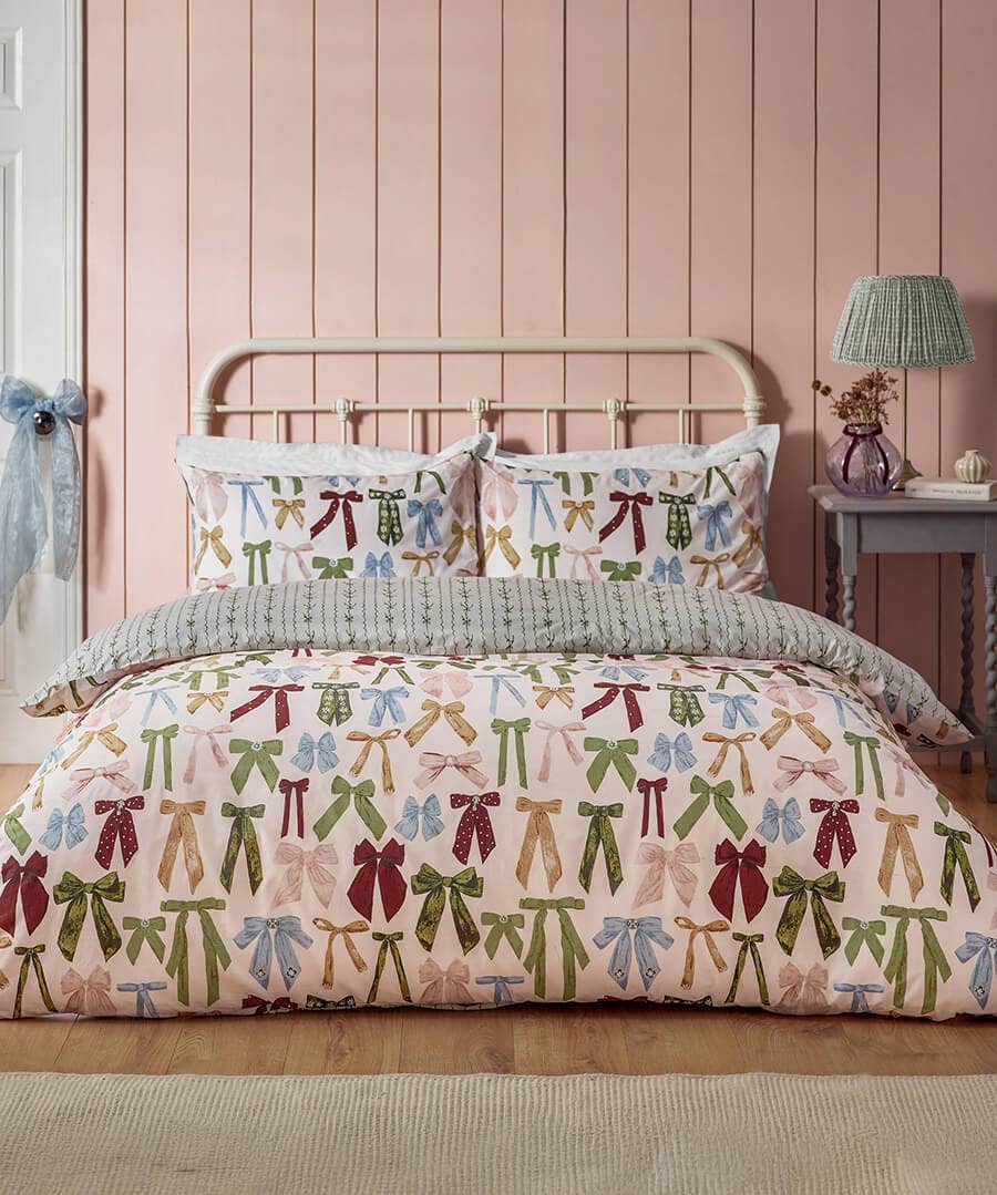 Noortje Bows Printed Duvet Cover Set