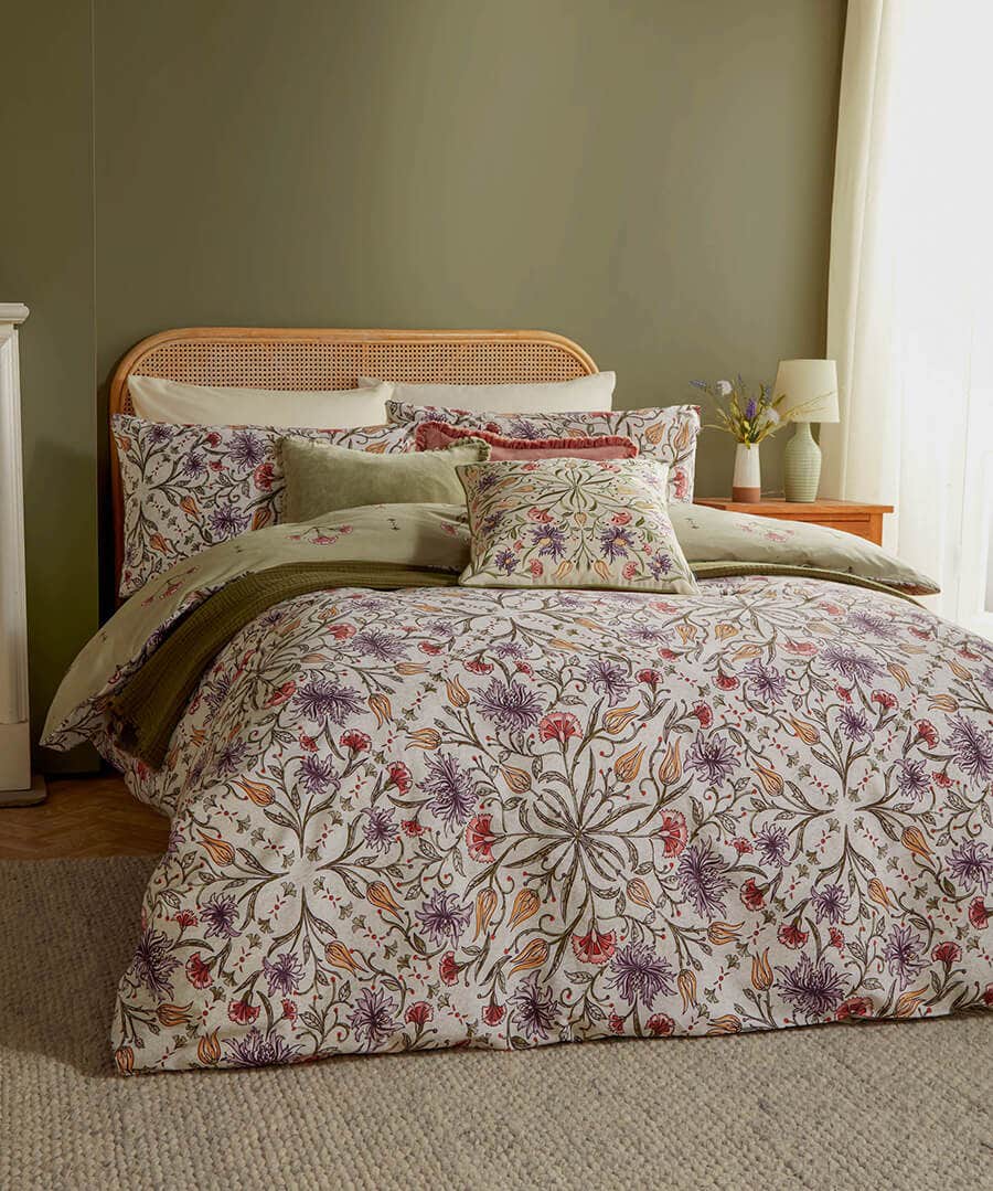 Tilda Floral Printed Duvet Cover Set