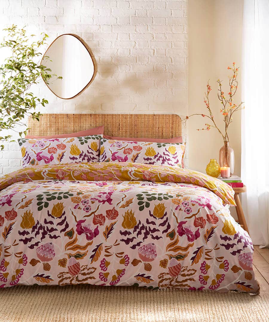 Protea Printed Duvet Cover Set