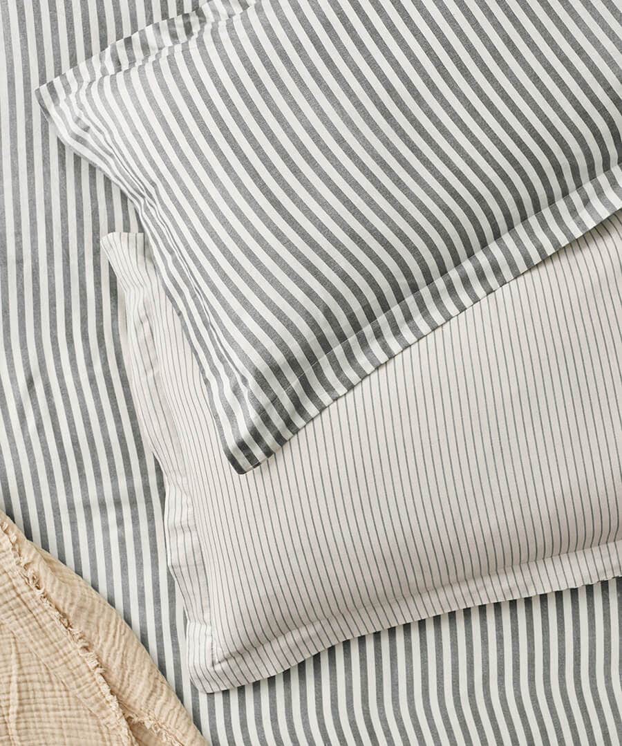 Hebden Melange Stripe Pillowcase Pair