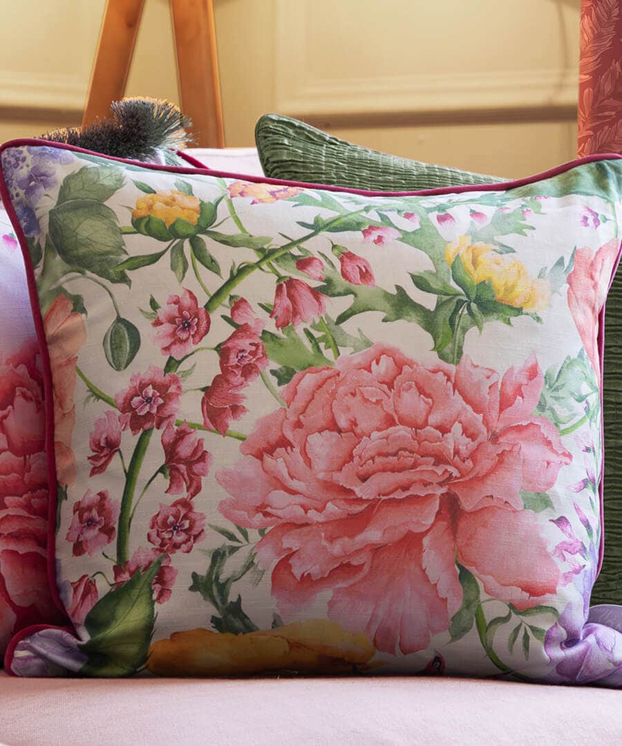 Idalia Printed Piped Cushion