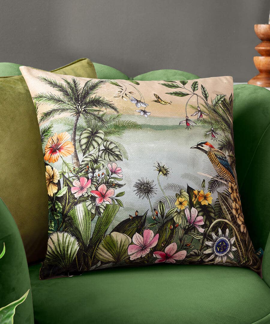 Leilani Printed Chenille Cushion