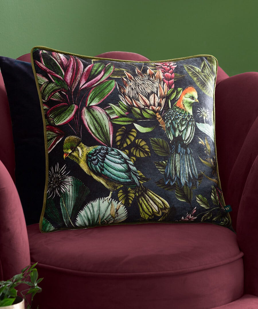 Leilani Printed Chenille Cushion