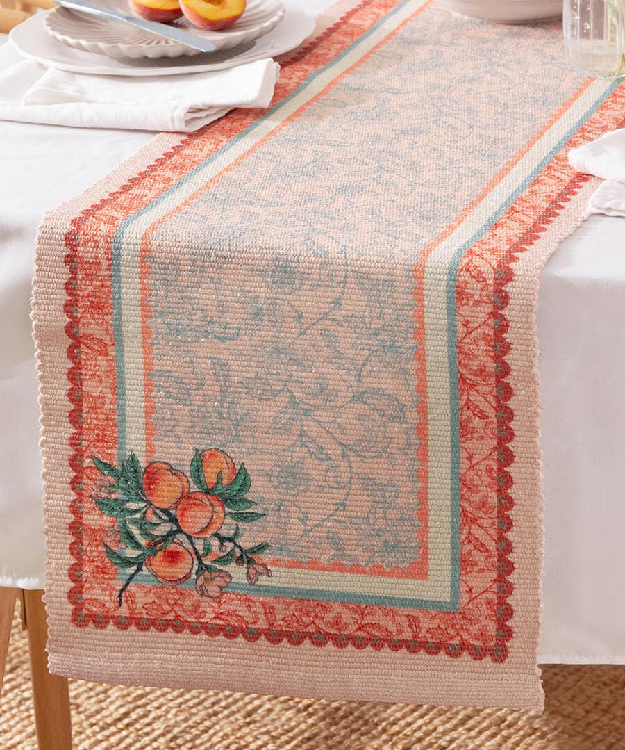Anemone Peaches Table Runner
