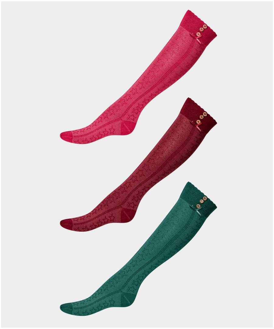 Preppy 3Pk Boot Socks