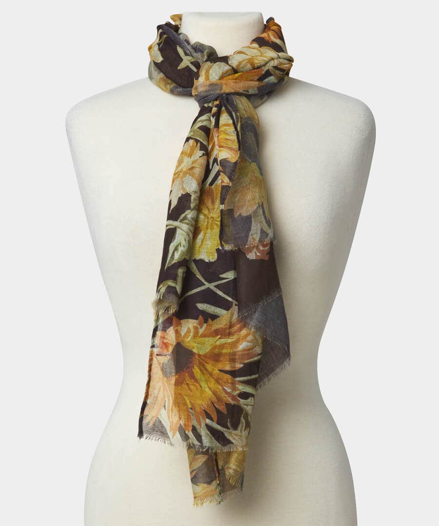 Evening Sunflower Scarf