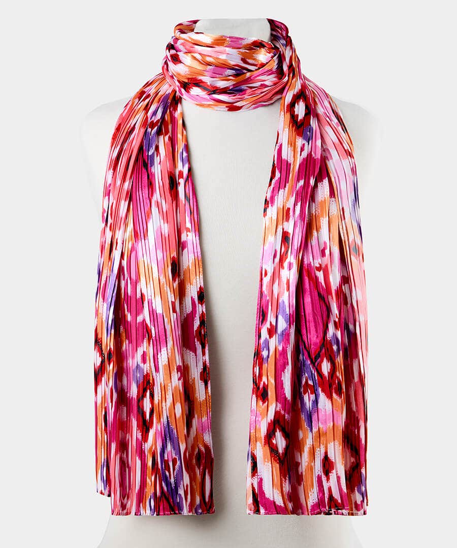 Pink Fizz Crinkle Scarf
