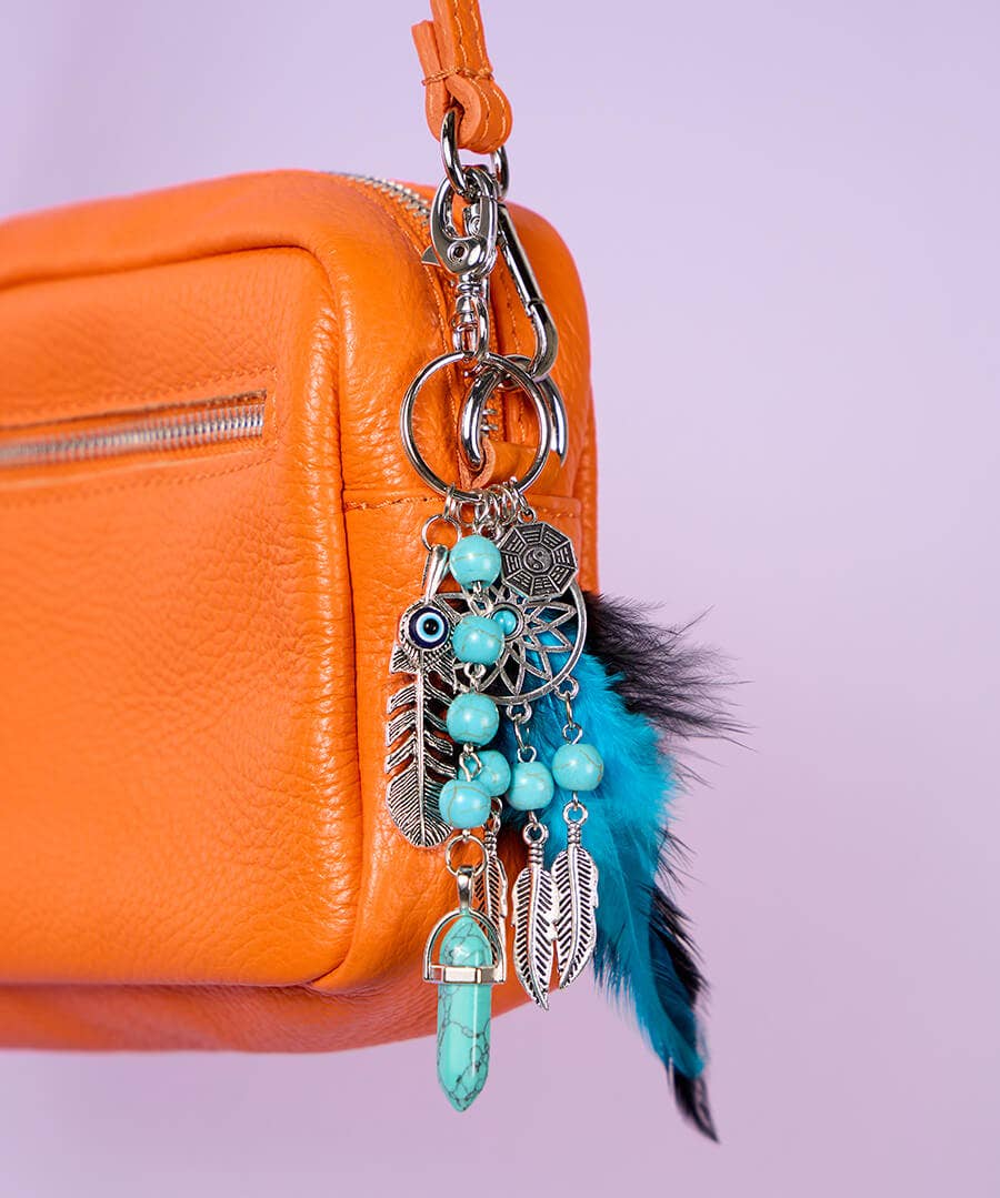 Boho Feather Bag Charm