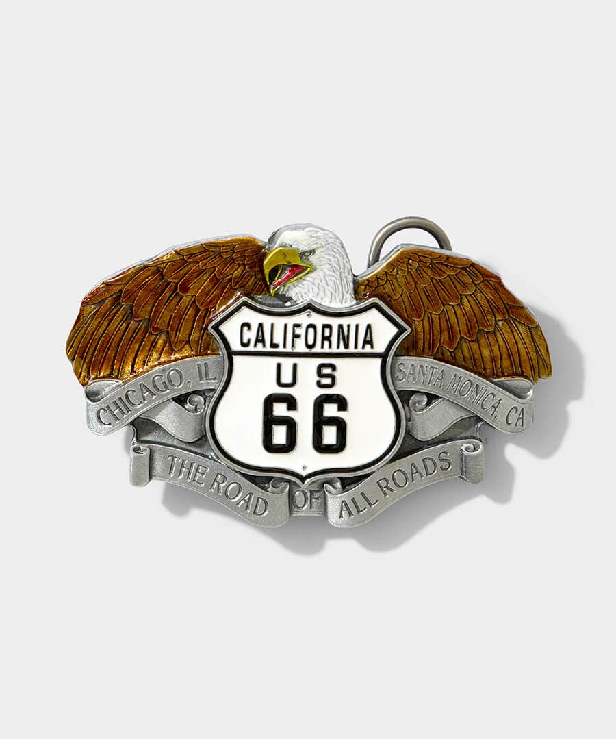 Eagle Route 66 Belt Buckle