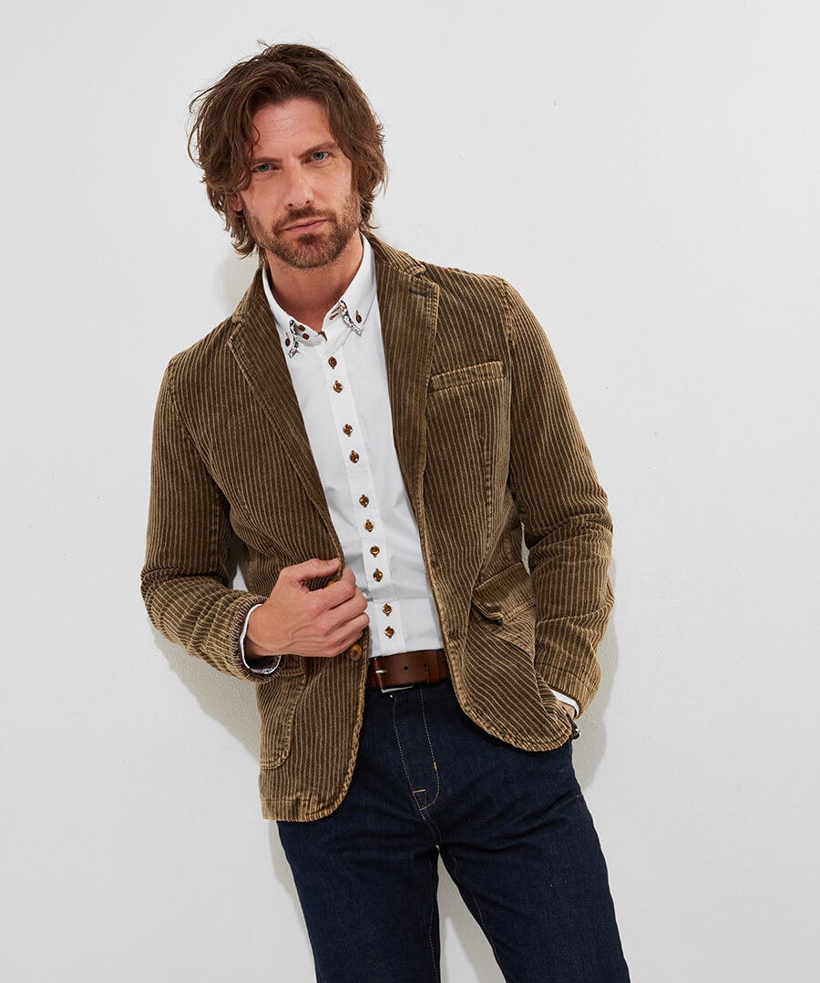 Cool In Cord Blazer Brown (38)