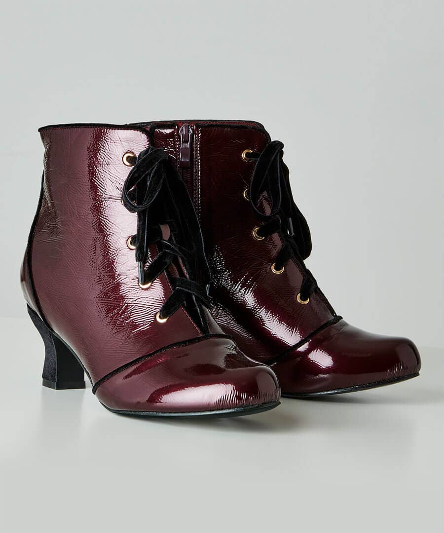 childrens patent ankle boots