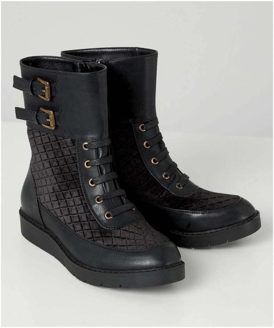 Be Yourself Strappy Boots