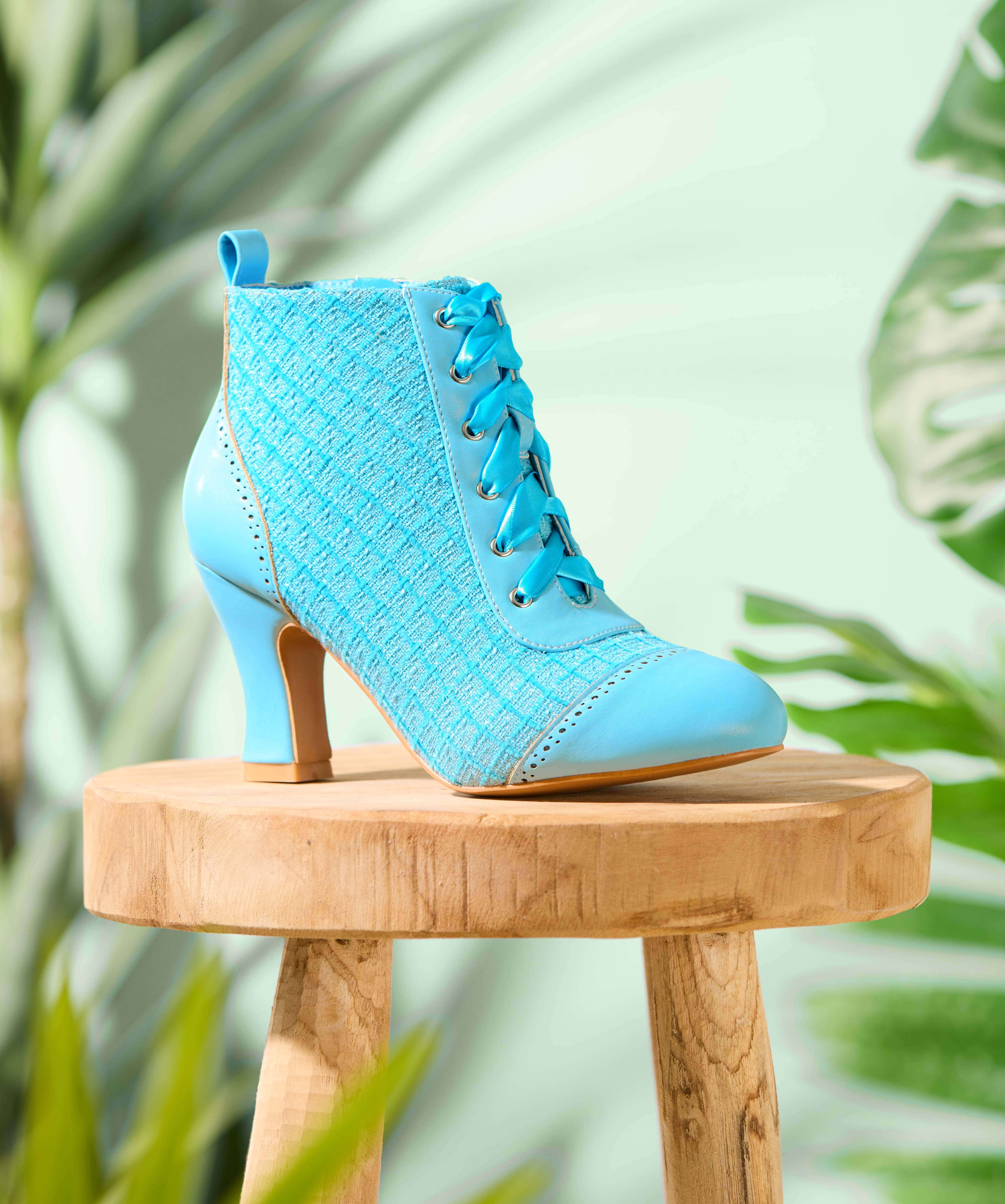What A Breeze Boucle Ankle Boots