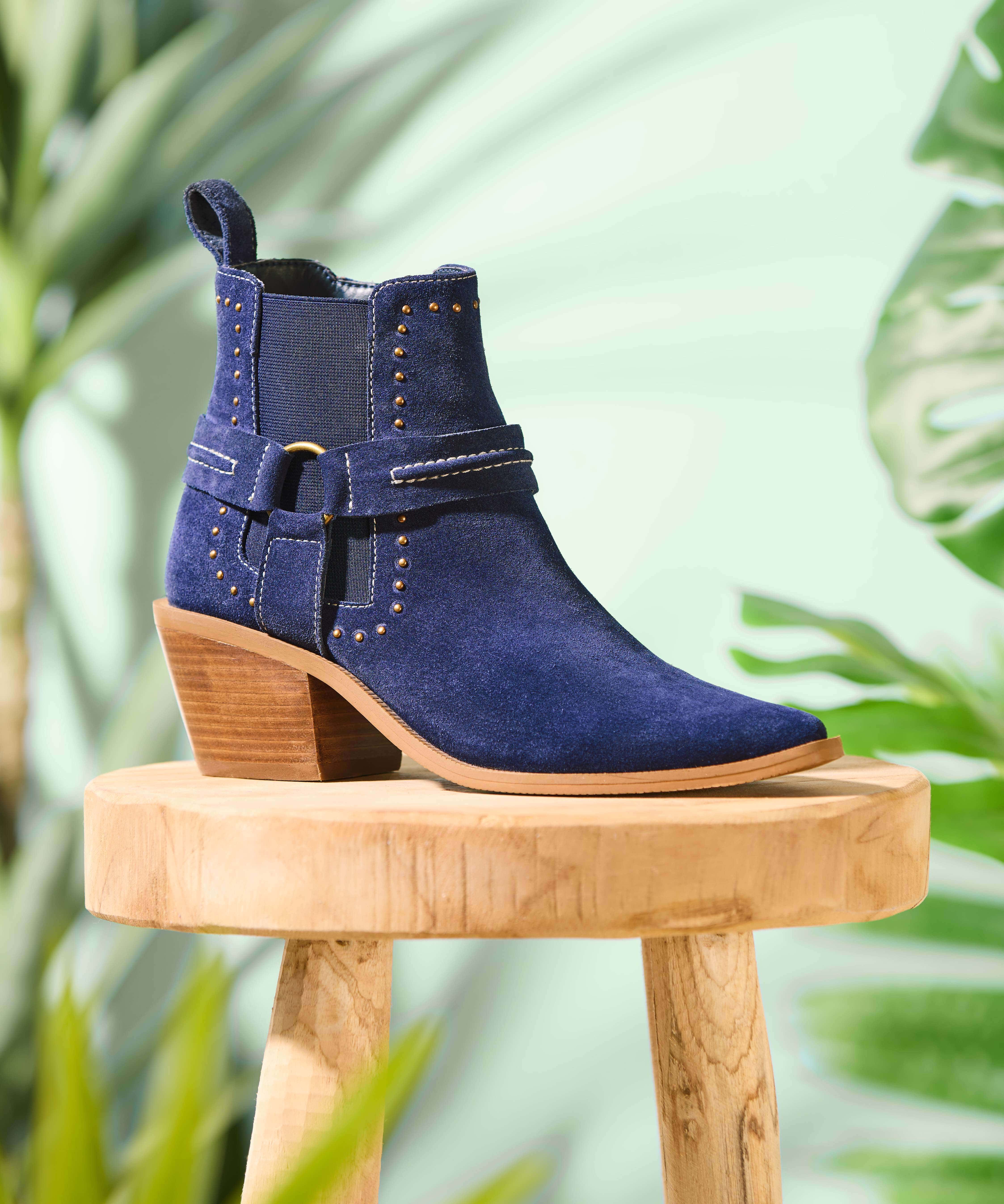 Down South Studded Suede Boots