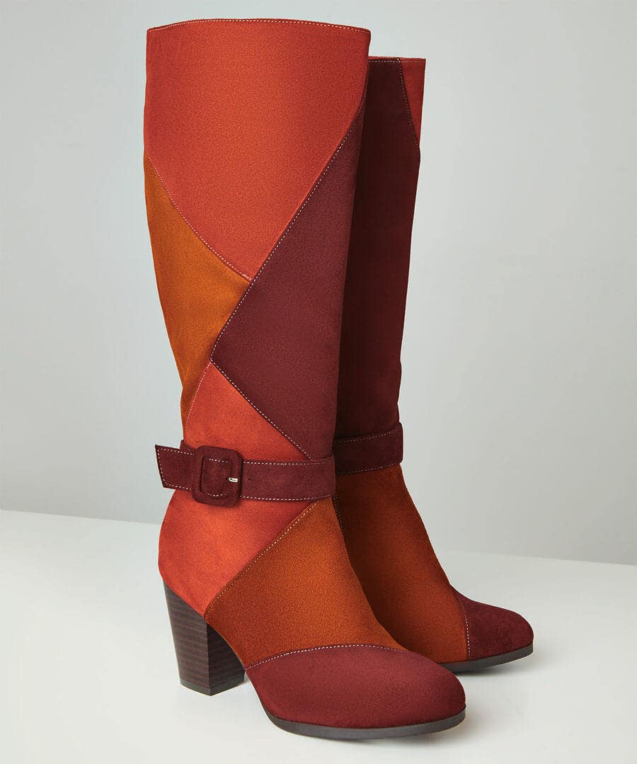 orange long boots