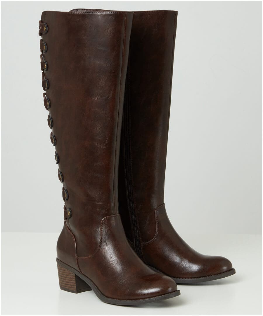 Sweet Rider Lace Back Boots