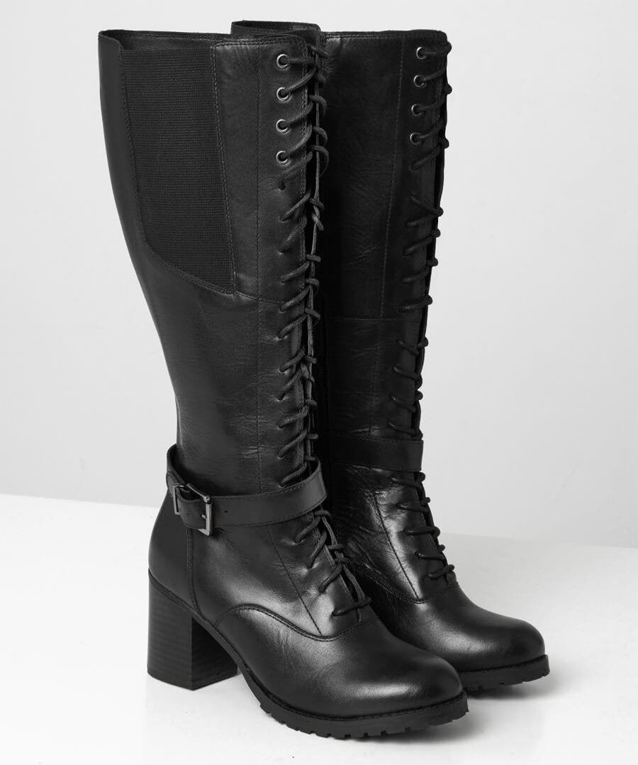 Forever Victoria Leather Long Boots