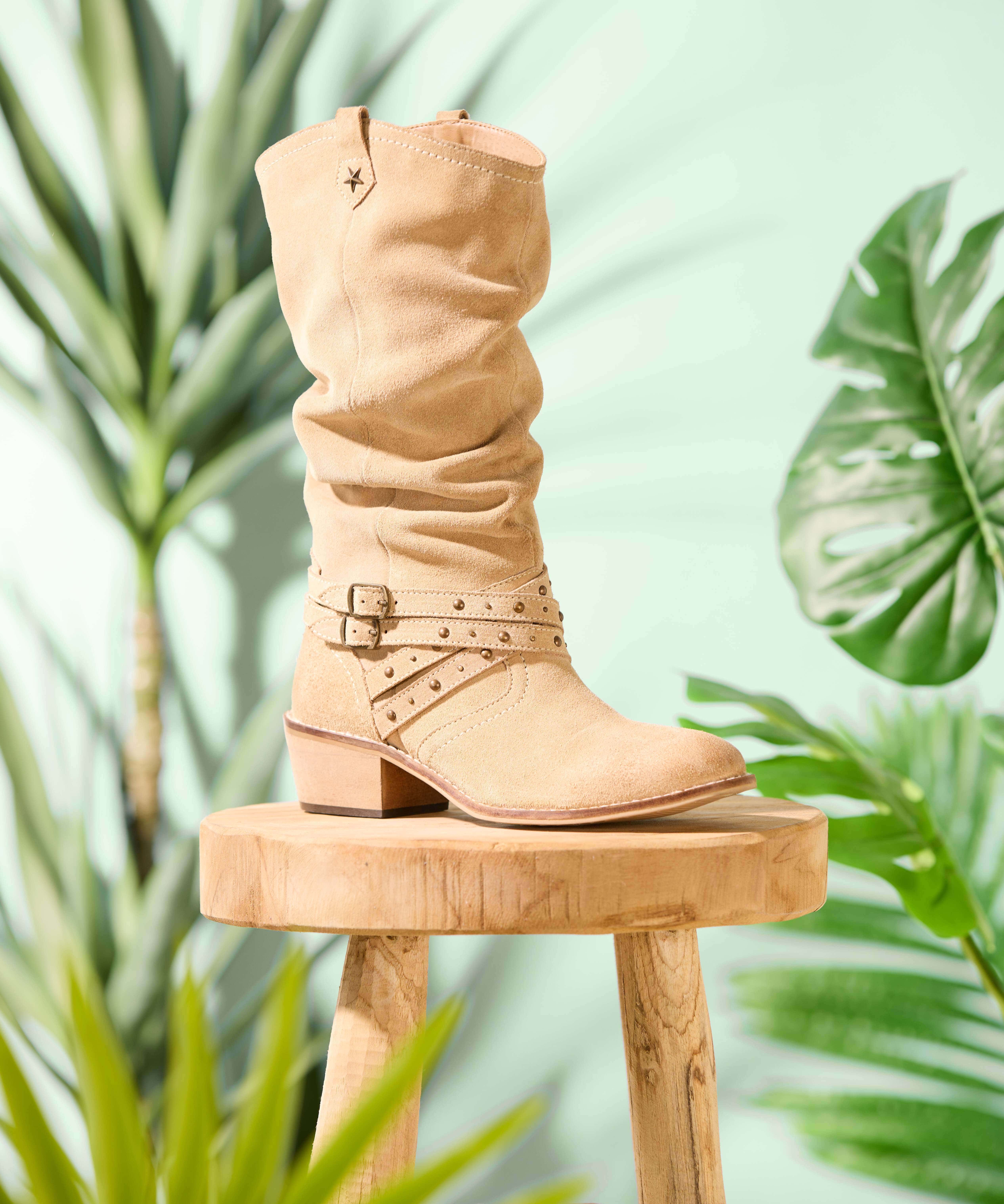 Beaumont Slouch Suede Boots