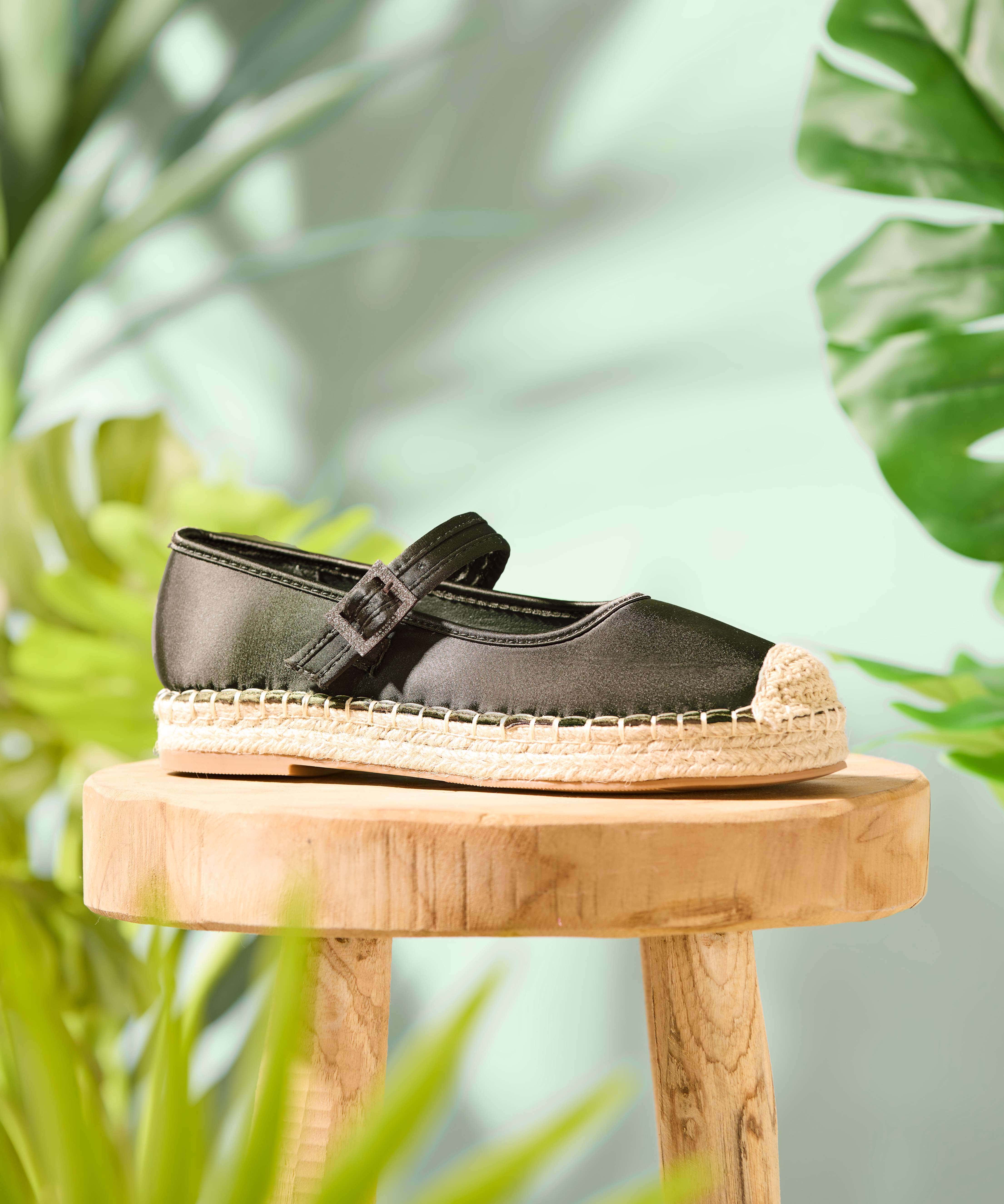 Selina Satin Espadrille Shoes