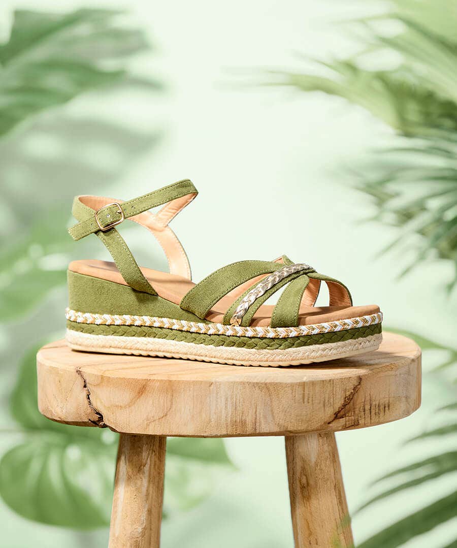 Hazy Days Wedged Sandals