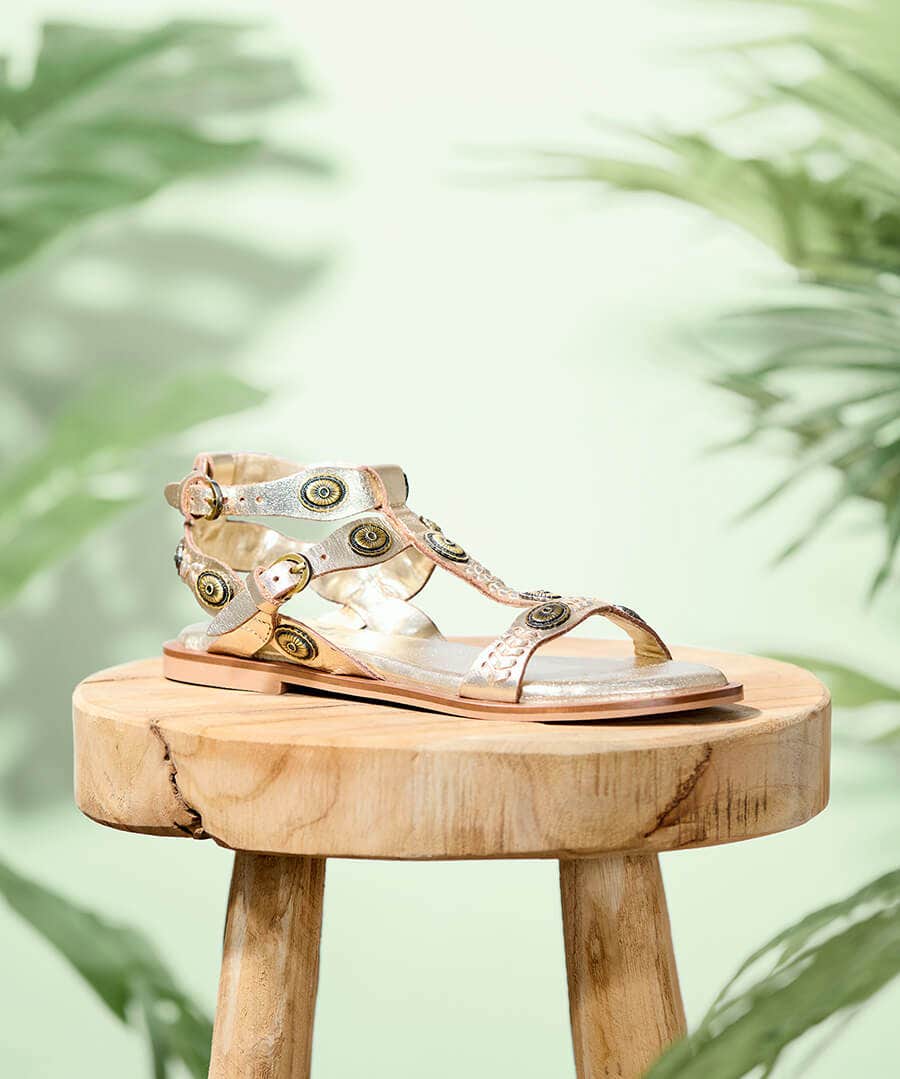 Desert Sun Leather Sandals