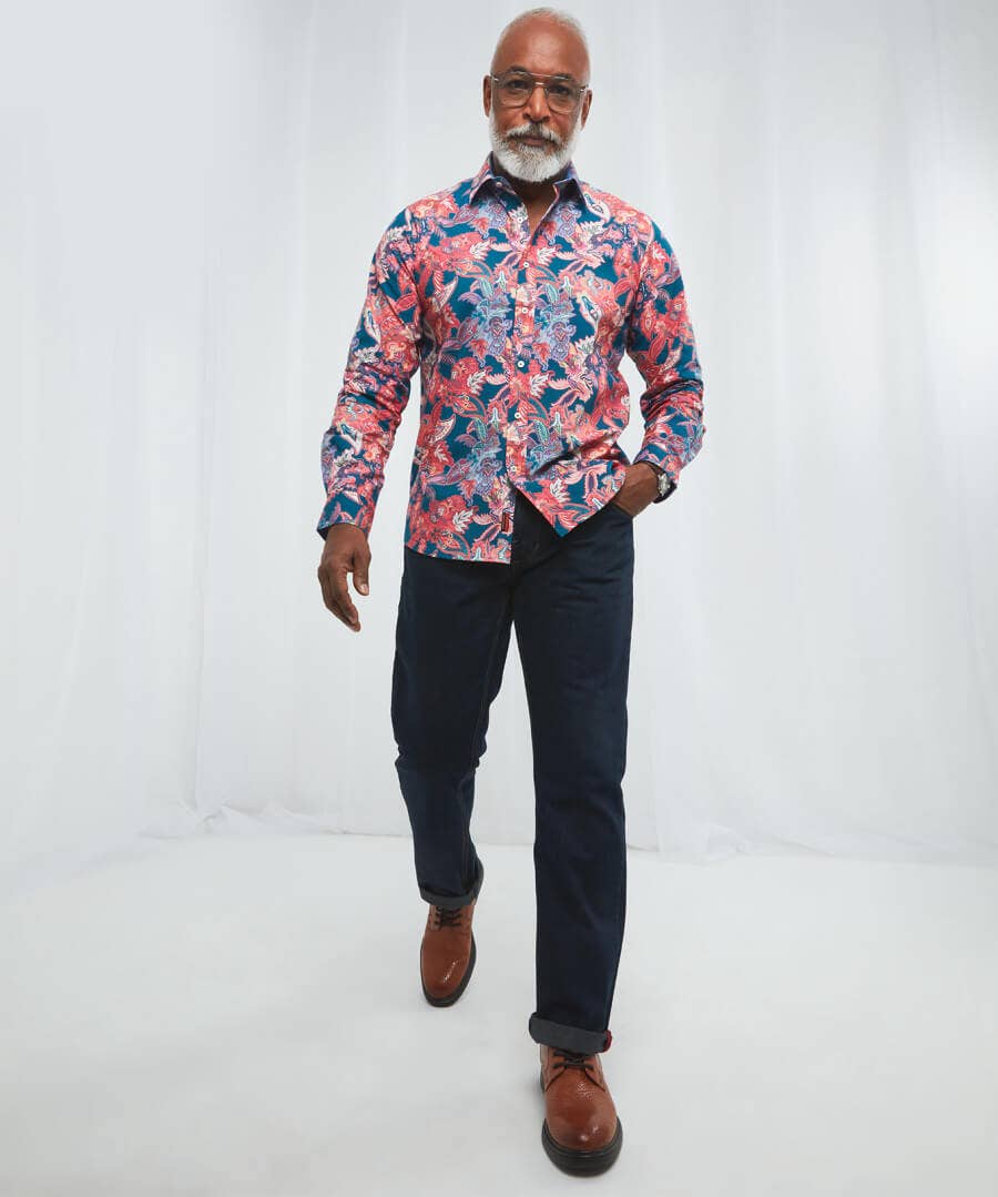 Pop Of Colour Paisley Shirt