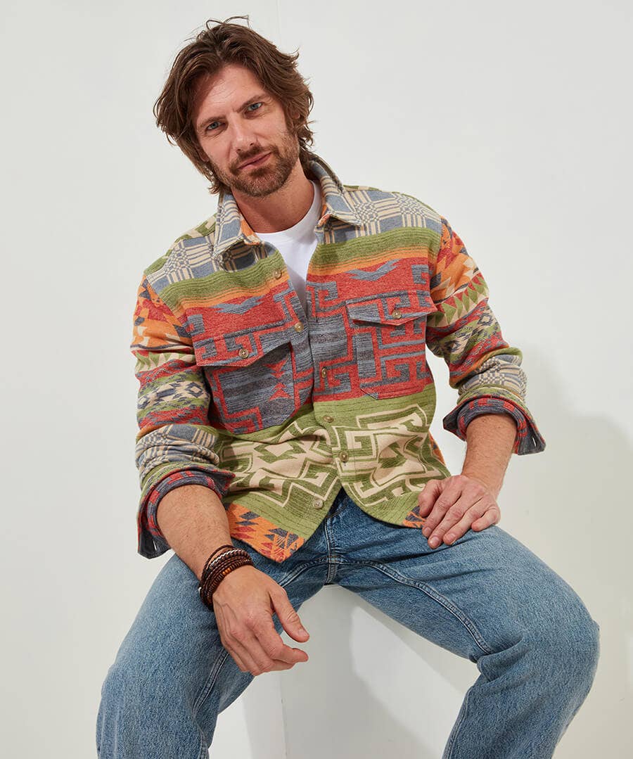 Fun And Fresh Aztec Shirt Multi (42/44)