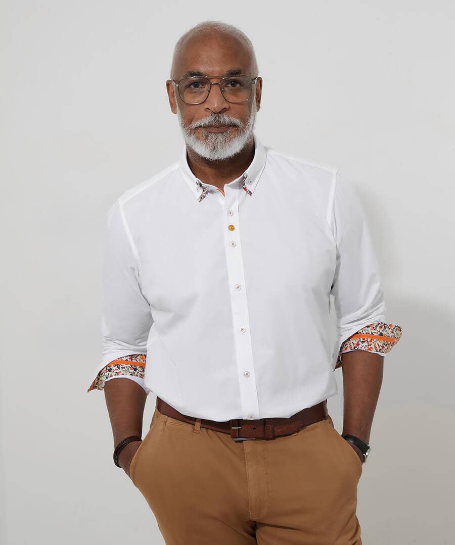 Distinctive Double Collar Shirt