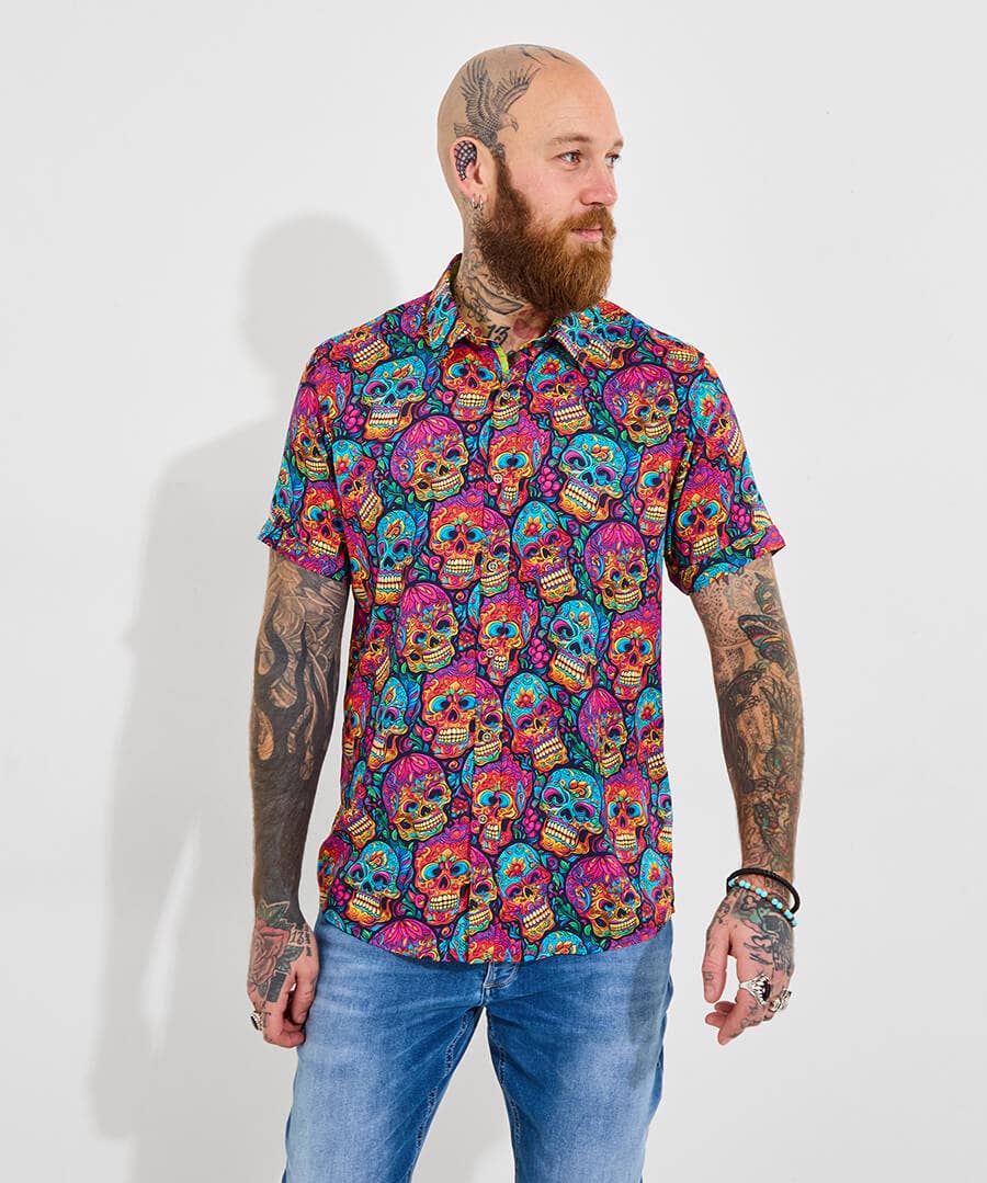 Sensational Skull Short Sleeve Shirt