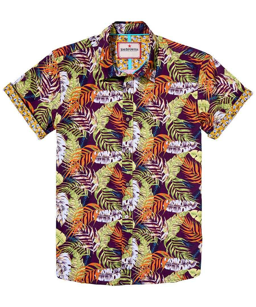 Palm Leaf Short Sleeve Shirt