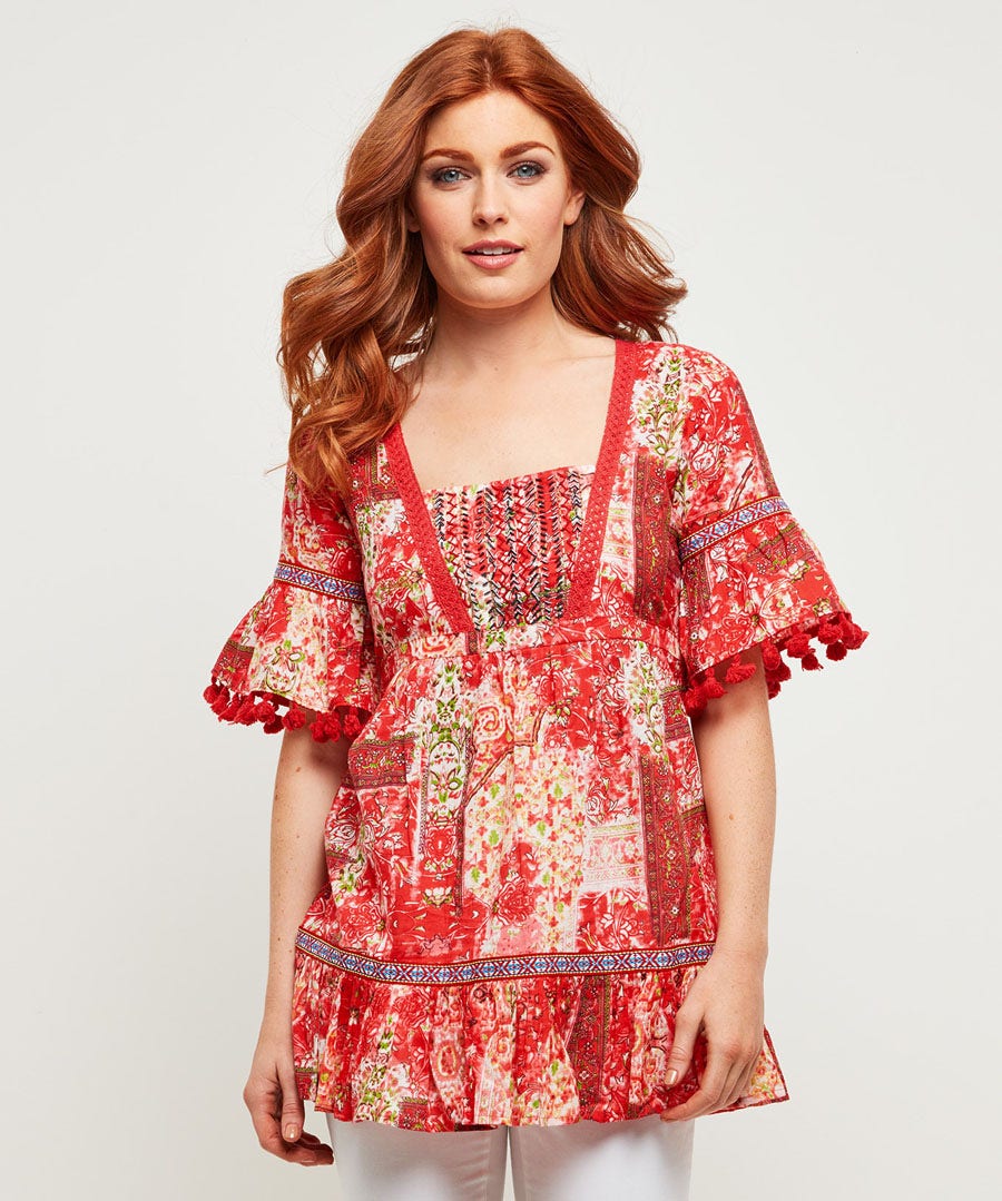 Printed Aztec Blouse