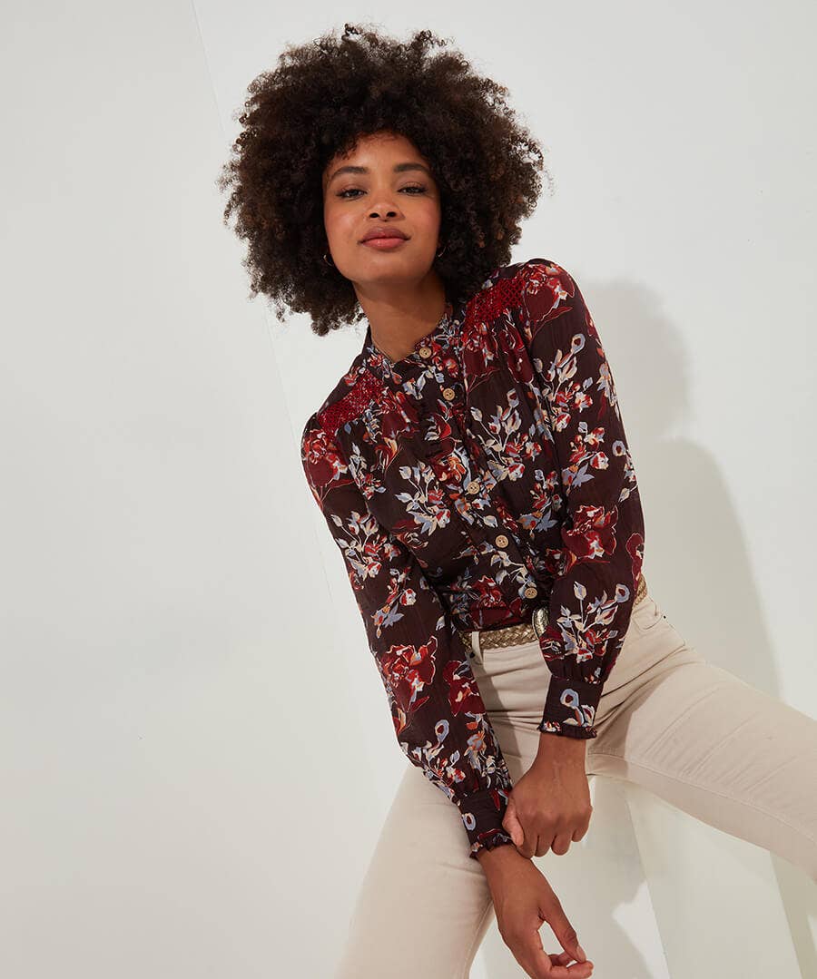 Prettiest Floral Blouse And Cami