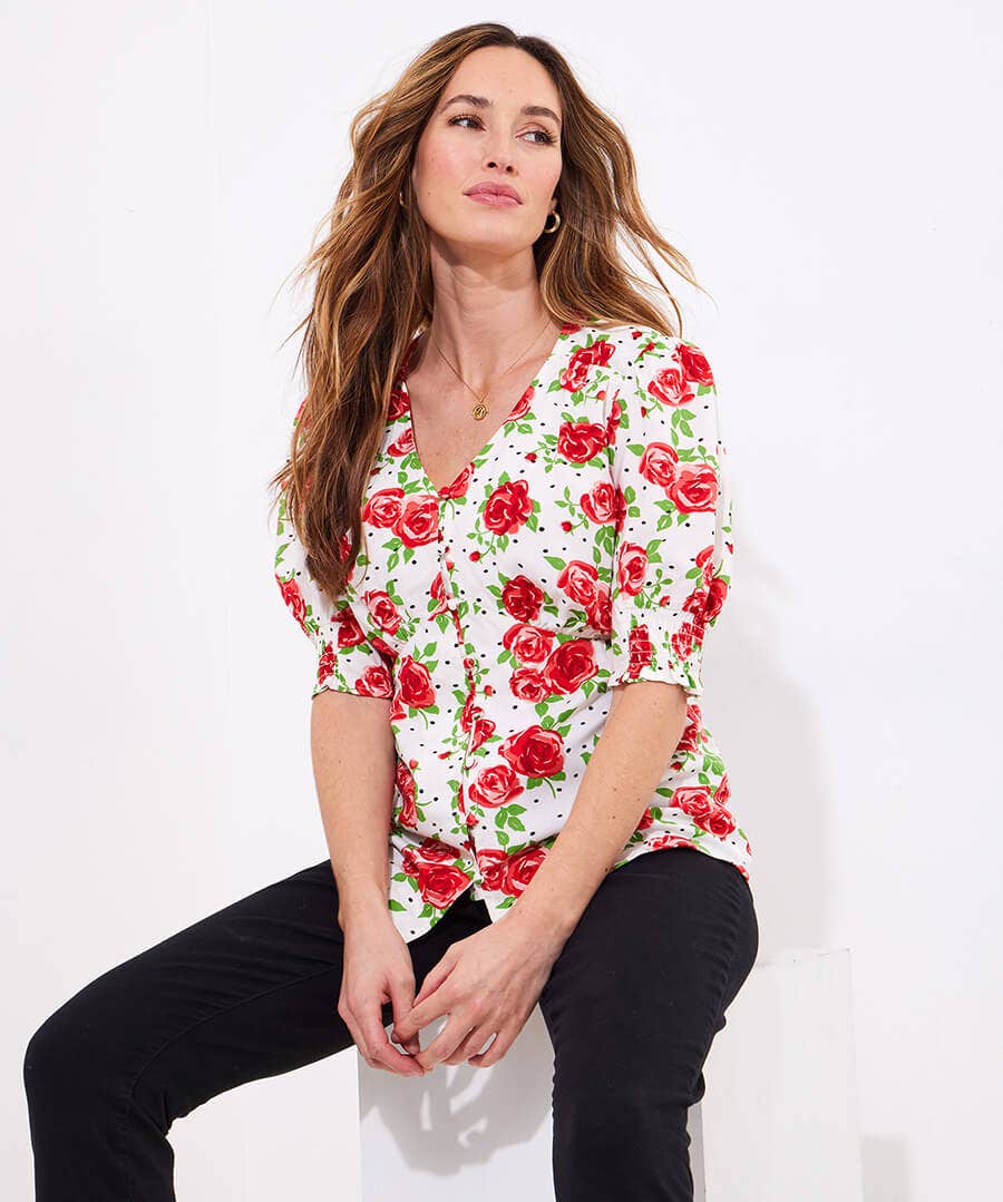 Rebecca Roses Vintage Blouse