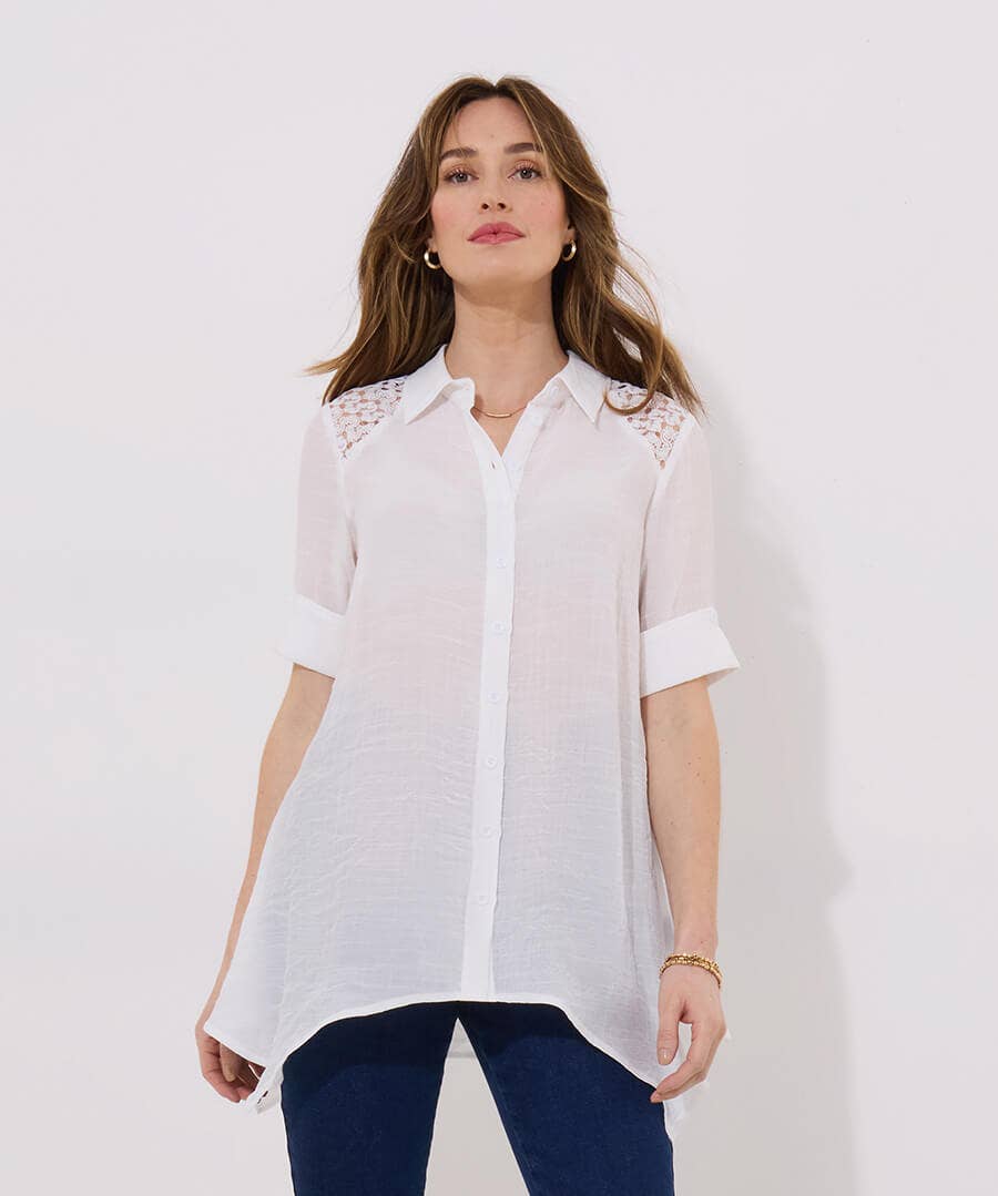 Loretta Lace Detail Blouse