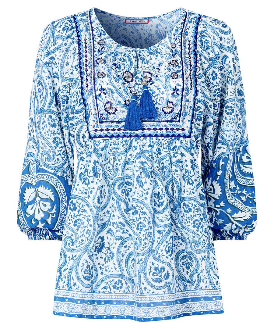 Blue Skies Printed Top