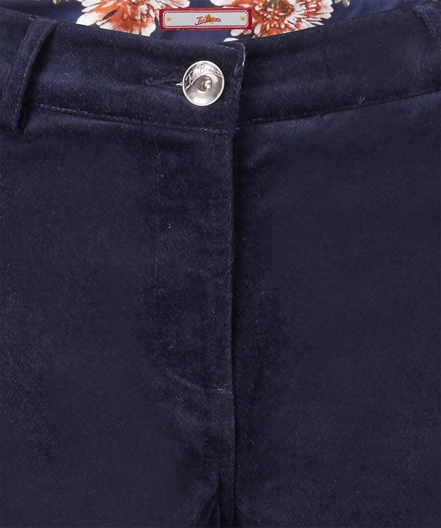 Paris Velvet Trouser  Navy  Jigsaw