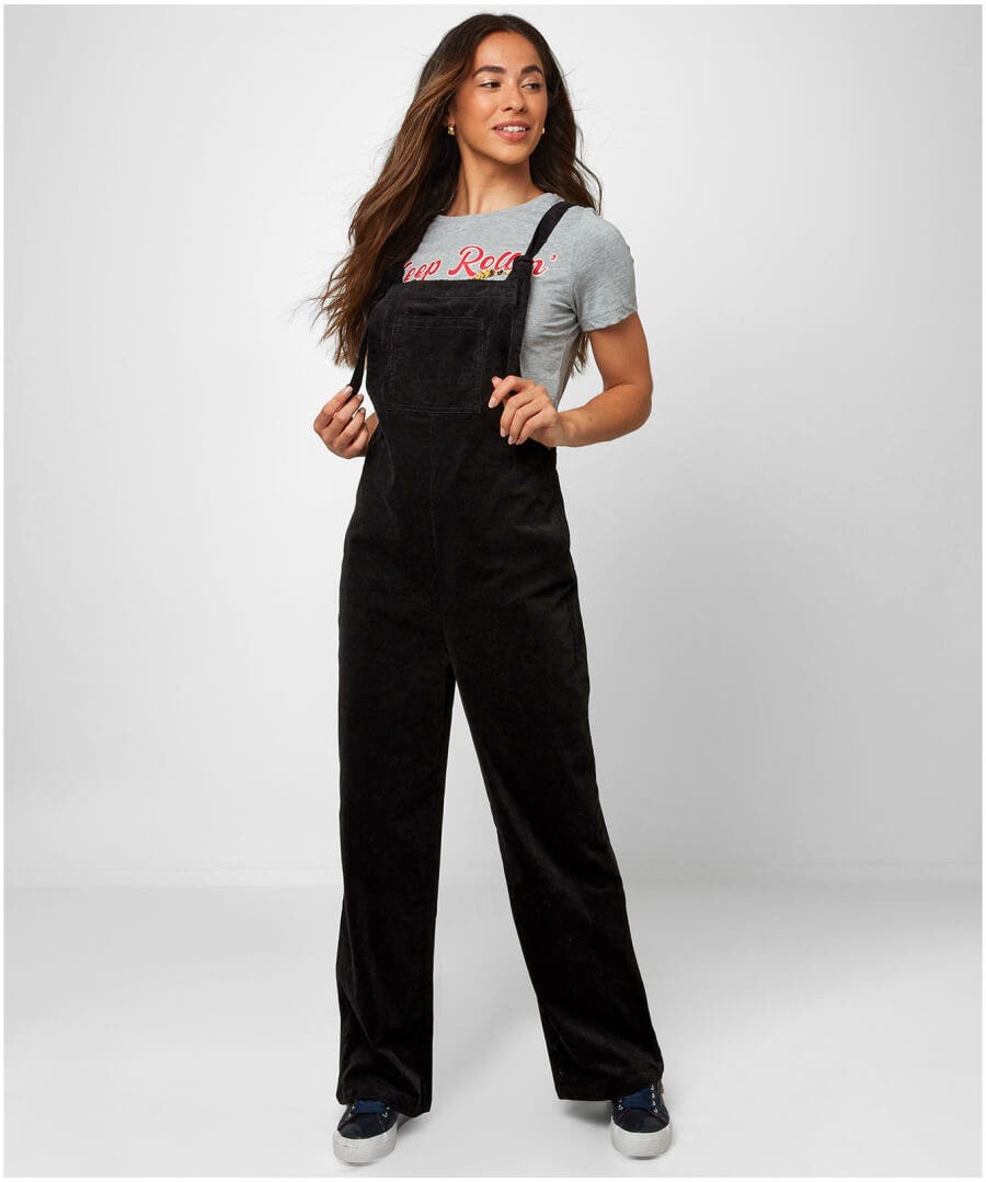 Relaxed Tie Up Dungarees