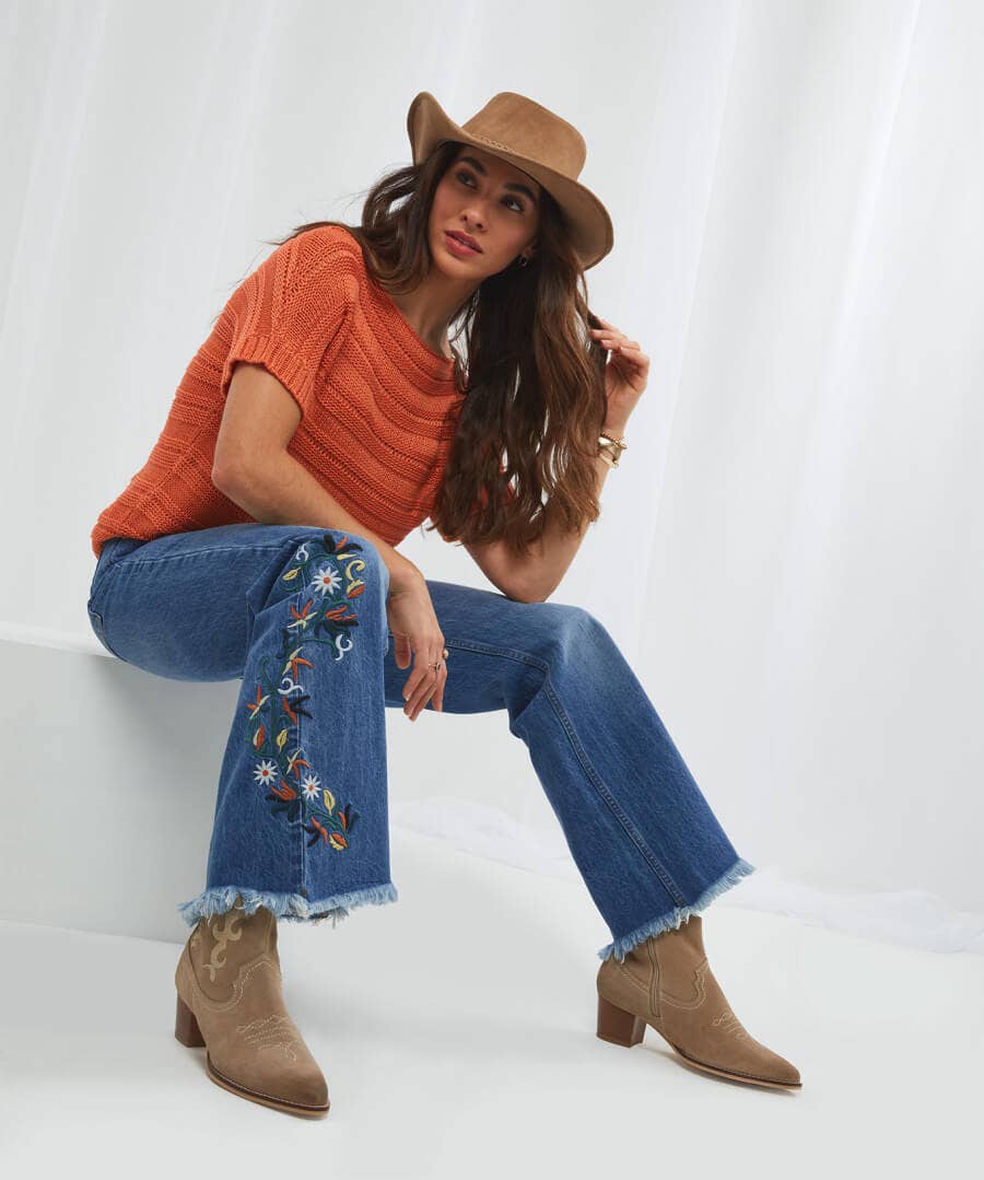 Vintage Embroidered Jeans