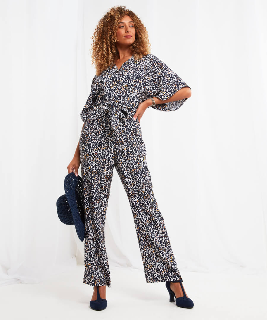 Loretta Leopard Print Jumpsuit | Womens Trousers | Joe Browns Loretta Leopard Print Jumpsuit | Womens Trousers | Joe Browns