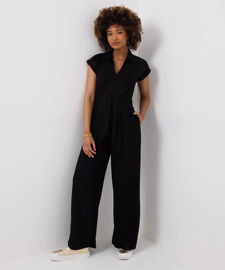 Isla Stretch Jersey Jumpsuit