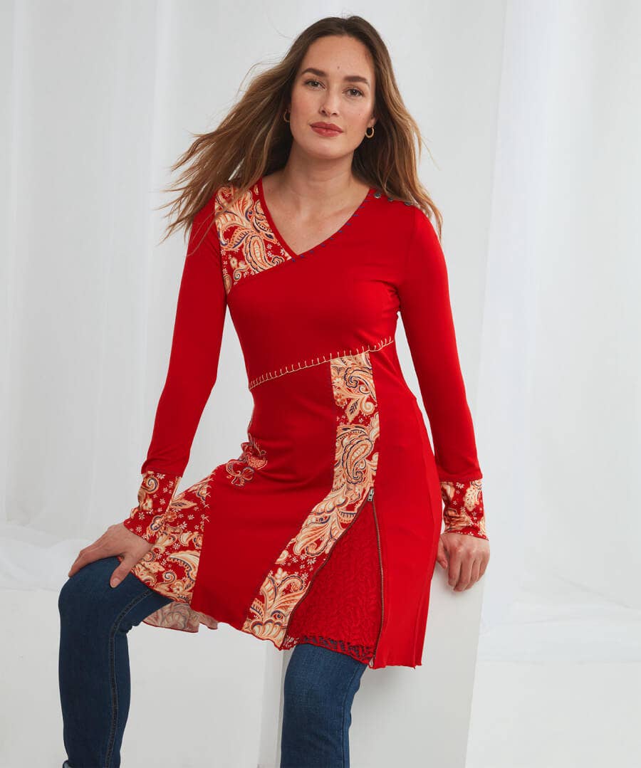 Mix It Up Prairie Print Tunic
