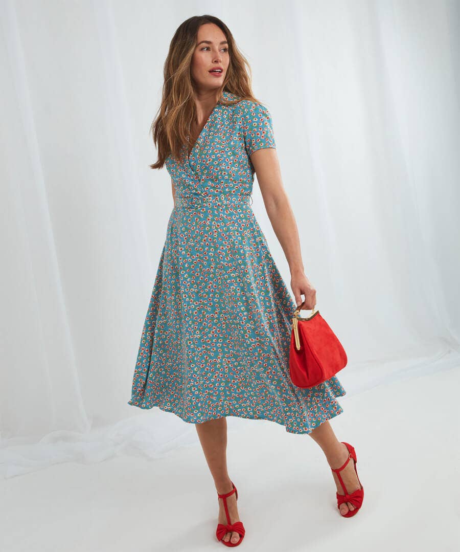 The Elouise Floral Tea Dress