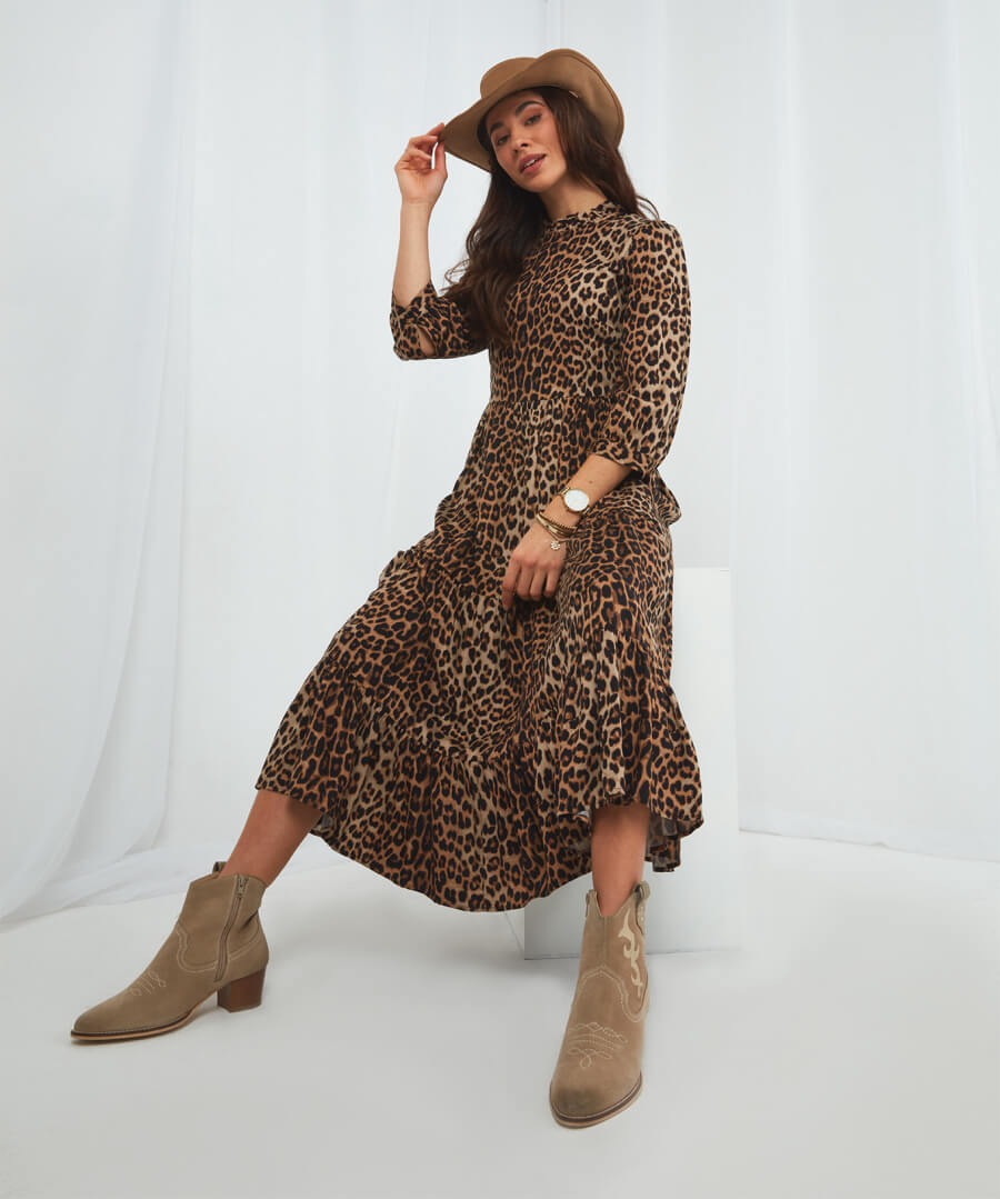 Alluring Animal Print Dress | Dresses | Joe Browns